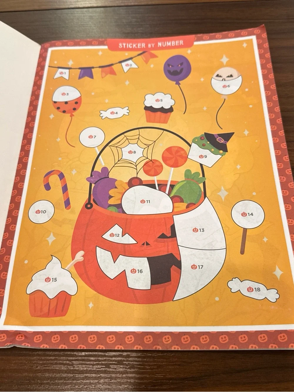 Trick or Treat Halloween Sticker by Number Activity Book Over 150 Stickers! NEW